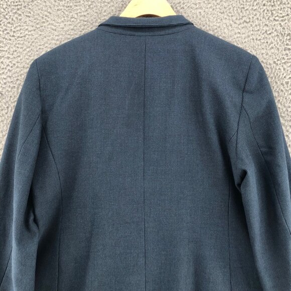 LOFT Blazer Womens 12 Navy Button Up Pockets Office Career Formal Jacket Work - Picture 4 of 9